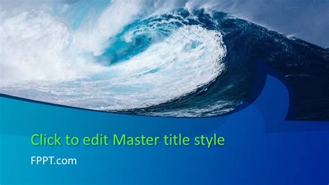 Free Big Wave PowerPoint Template - Free PowerPoint Templates