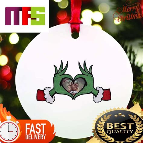 Grinch Love Jeremy Pena Funny Custom Christmas Ornaments 2023 - Masteez