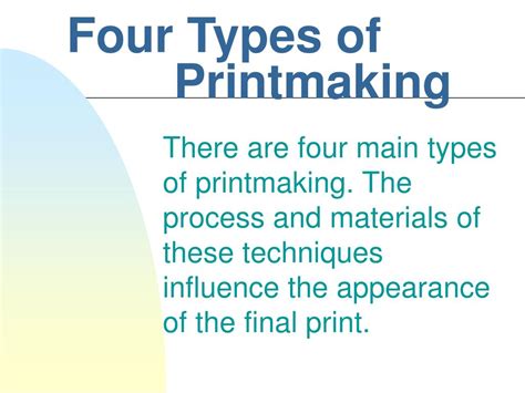 PPT - Four Types of Printmaking PowerPoint Presentation, free download - ID:304313