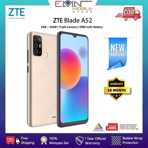 ZTE Blade A52 (2GB + 64GB) | Shopee Malaysia