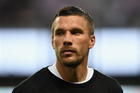 Lukas Podolski scores outrageous goal from inside his own half