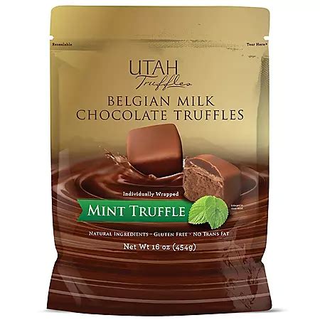 Utah Truffles Belgian Milk Chocolate Truffles Mint (16oz.) - Sam's Club