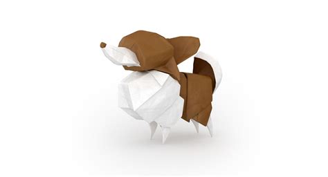 Dog Origami(1) 3D Model $19 - .max .unknown .fbx .obj - Free3D