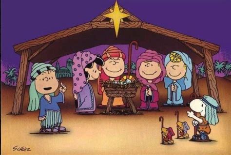 Peanuts Nativity Scene | Snoopy christmas, Peanuts christmas, Charlie brown and snoopy