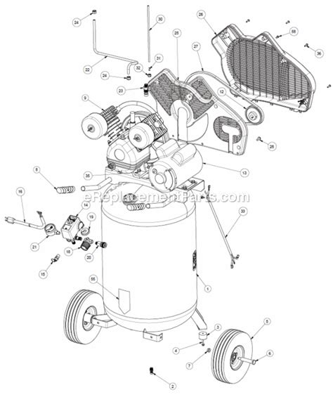 Husky 30 Gallon Portable Air Compressor | C301H | eReplacementParts.com