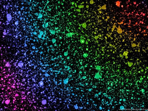 Rainbow Paint Splatter Wallpaper Images Desktop Background