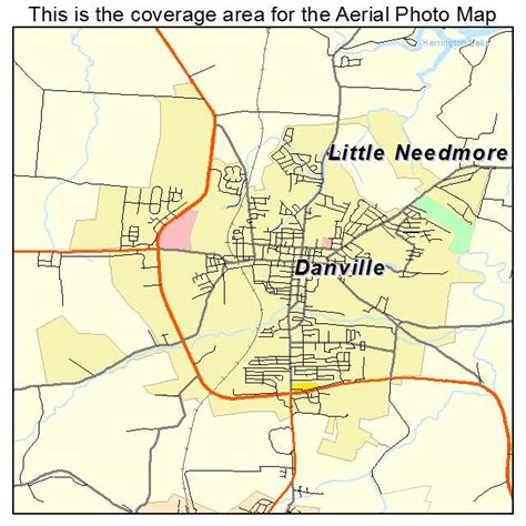 Aerial Photography Map of Danville, KY Kentucky