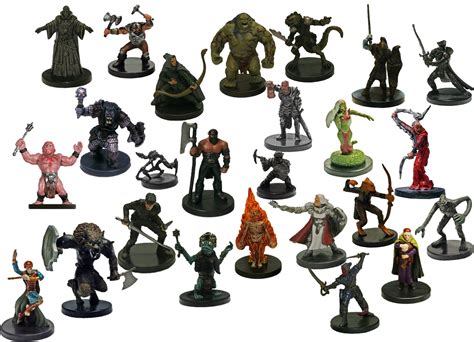 25 Assorted D&d Dungeons and Dragons Miniatures Figures. Includes 25 random assorted Dungeons ...
