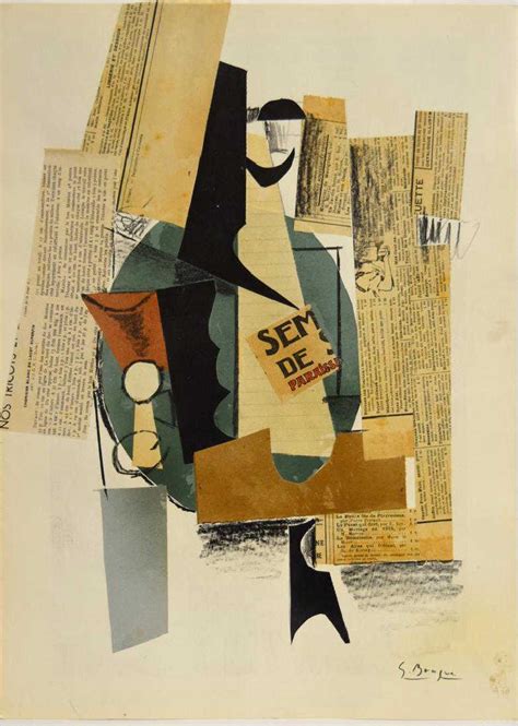 Georges Braque(after); Mixed Media Collage