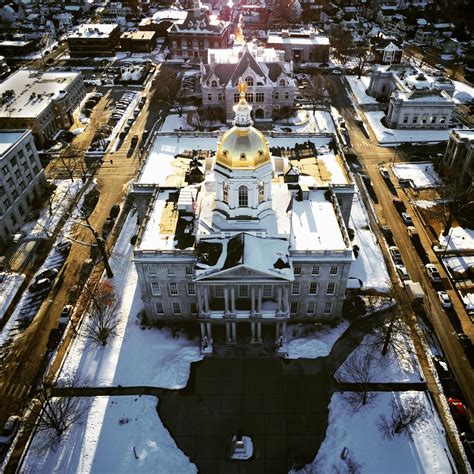 The golden dome of the State House shines in the evening sun : r ...