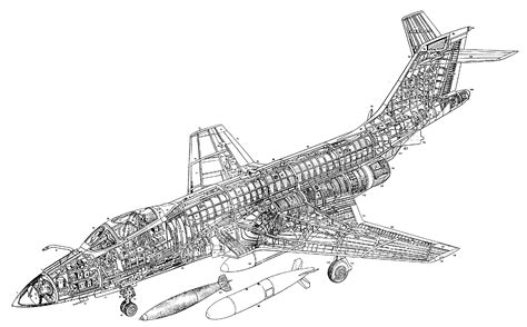 McDonnell F-101 Voodoo Blueprint - Download free blueprint for 3D modeling