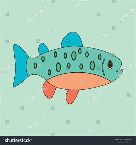 Speckled Trout Vector Clipart Design Stock Vector (Royalty Free ...