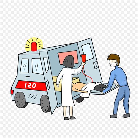 Ambulance Cartoon Clipart Vector, Ambulance Ambulance Line Draft ...