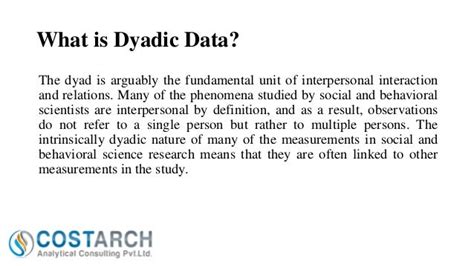 Dyadic Data Analysis