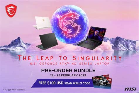 9 new MSI gaming laptops are open for preorders with bonus USD100 Steam ...