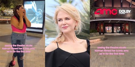 A TikToker went to the AMC in Nicole Kidman's AMC ad