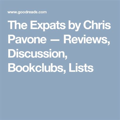 The Expats by Chris Pavone