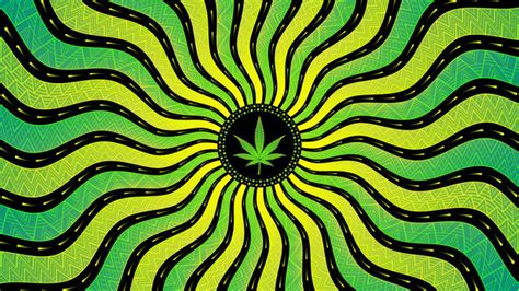 Trippy Cannabis Wallpaper