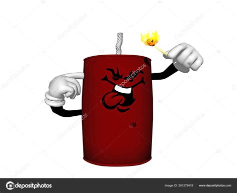 Red Dynamite Stick Fuse Ignites Itself — Stock Photo © dr.lange ...