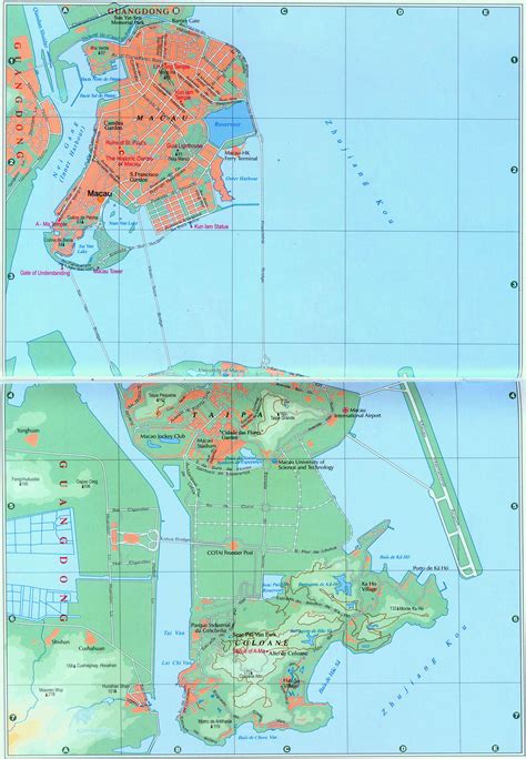 Macau City Map, Detailed Map of Macao 2013