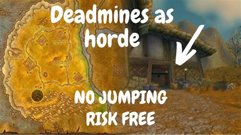 How to get to Deadmines as Horde on WoW Classic HC Challenge??🤔🤔 - YouTube