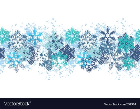 Snow border Royalty Free Vector Image - VectorStock