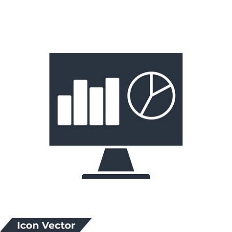 monitoring icon logo vector illustration. Dashboard admin symbol template for graphic and web ...