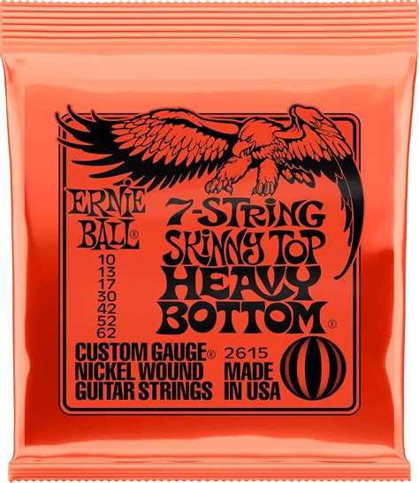 Ernie Ball Skinny Top Heavy Bottom Slinky 7-String Nickel Wound ...