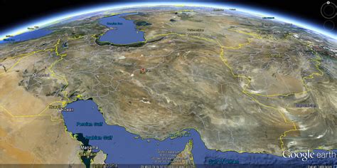 Iran Earth Map