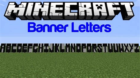 Minecraft: How to make letters on banners - YouTube