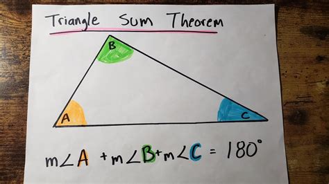 Triangle Sum Theorem Proof - YouTube