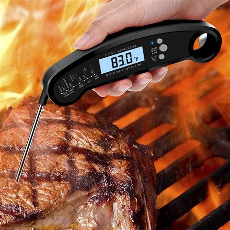 Professional Gourmet Food Digital BBQ Thermometer for Barbecue Meat Waterproof Instant Read ...