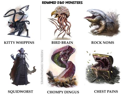 D&D Memes: renamed monsters Animal Logic, Dungeons And Dragons Memes, Very Funny Pictures, Funny ...