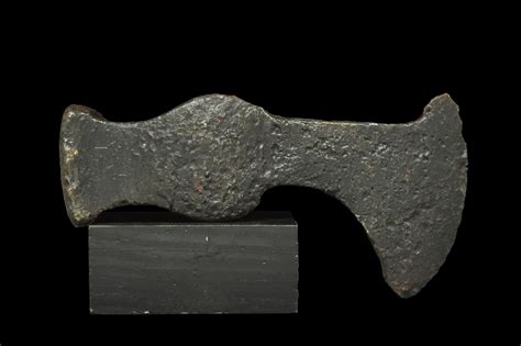 At Auction: MEDIEVAL IRON AXE HEAD
