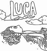 Alberto From luca coloring Page Printable Ausmalbilder Scorfano  sketch template