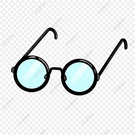 Round Glasses Clipart Transparent PNG Hd, Cartoon Round Black Frame ...