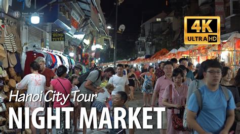 Hanoi Old Quarter Night Market - Hanoi Nightlife - YouTube