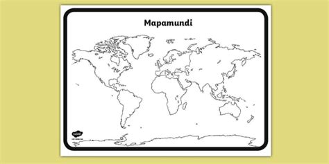 Ficha de actividad: Mapamundi mudo (Hecho por educadores)