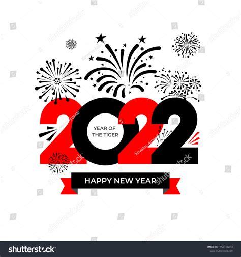 Happy New Year 2022 Logo Design Stock Vector (Royalty Free) 1851316003 | Shutterstock