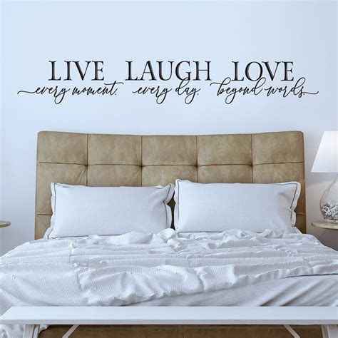 Live Laugh Love Bedroom Wall Decor Master Bedroom Decal Wall | Etsy