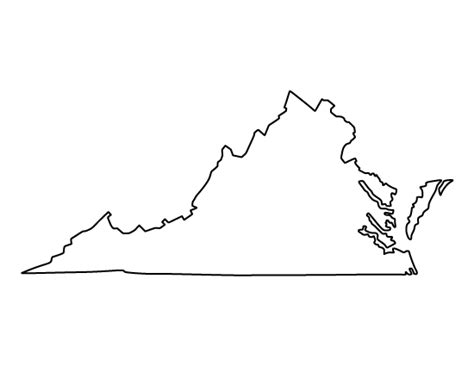 Printable Virginia Template | Virginia tattoo, Virginia art, State tattoos