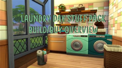 The Sims 4 Laundry Day Stuff Pack Build/Buy Overview - YouTube