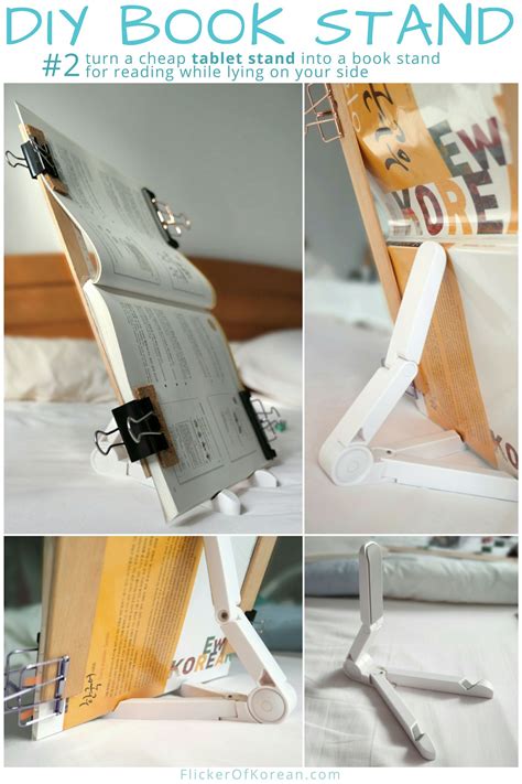 DIY book holder for reading on your side in bed | Diy book stand, Diy book holder, Diy book