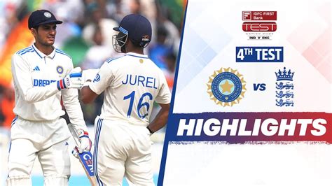 Watch India Vs England - 4th Test - Full Match Highlights Video Online ...