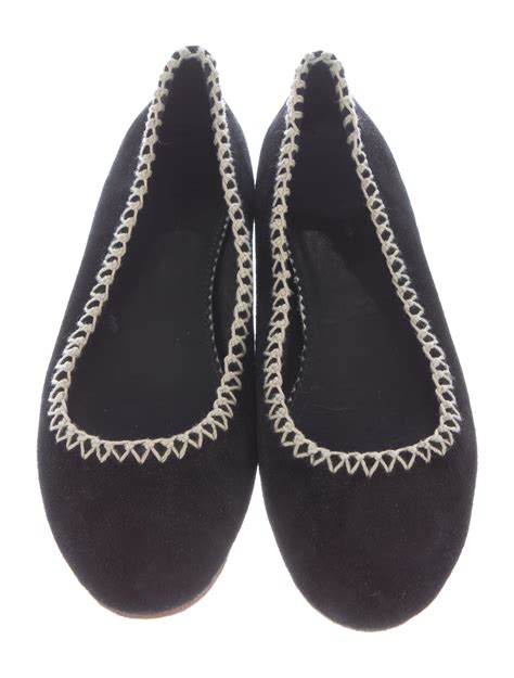 Rag & Bone Suede Round-Toe Flats - Shoes - WRAGB52752 | The RealReal