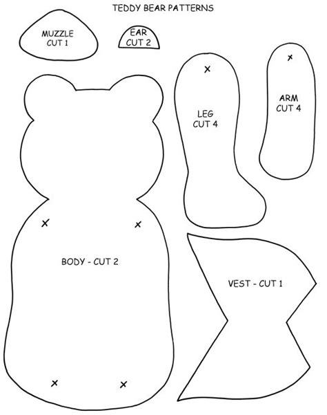 Template Free Printable Build A Bear Clothes Patterns -Pinterest Open ...