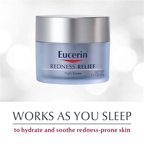 Eucerin Redness Relief Night Creme - Gently Hydrates To Reduce Redness-Prone Skin At Night - 1.7 ...