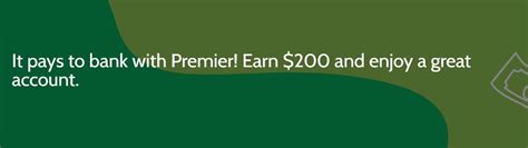 Premier Bank $200 Checking Bonus