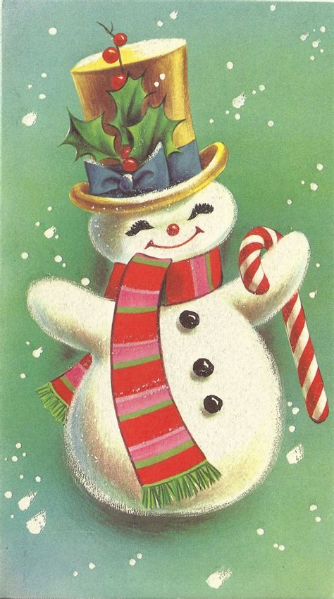 Snowman Vintage Christmas - 12 Free PDF Printables | Printablee