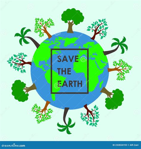 Save the Earth Slogan, Clip Art, Logo, Etc. by Vector Design Stock ...